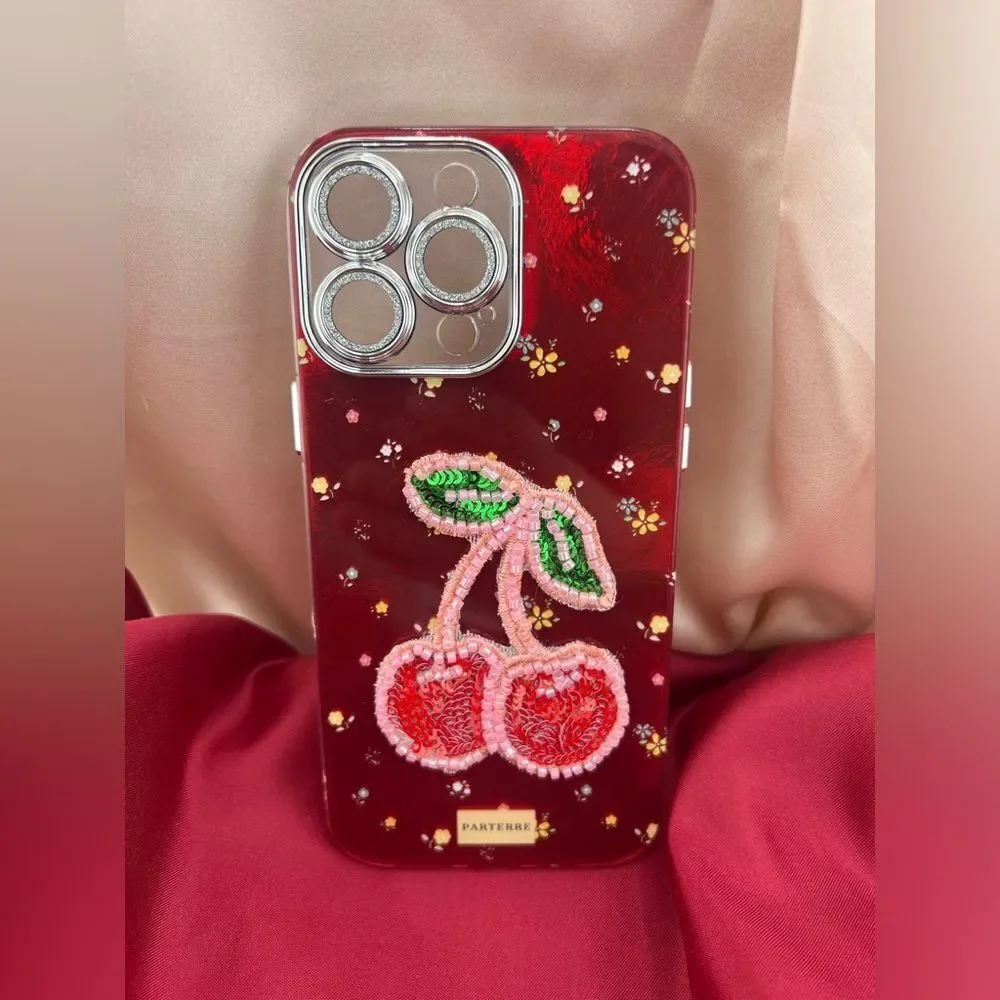 Cherry Design IPhone 15 pro max Case - Red